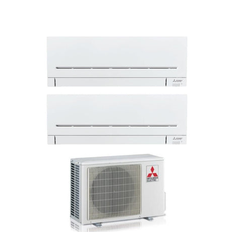 climatizzatore condizionatore mitsubishi dual split inverter serie ap 9_18 con mxz 2f53vf r 32 modello plus 9000_18000 wi fi optional