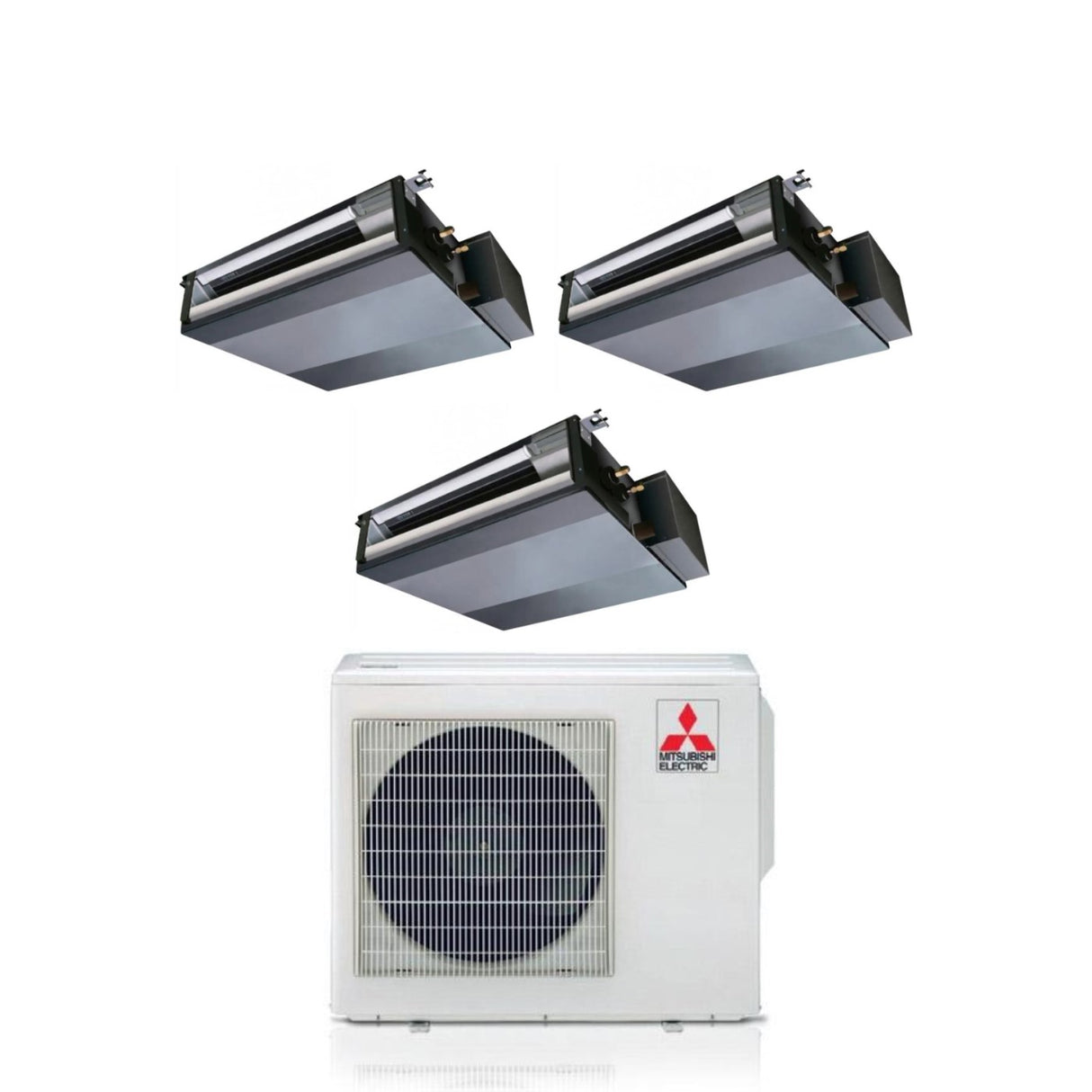 climatizzatore condizionatore mitsubishi electric canalizzato canalizzabile trial split inverter 9+9+18 con mxz 4f72vf r 32 wi fi optional 9000+9000+18000