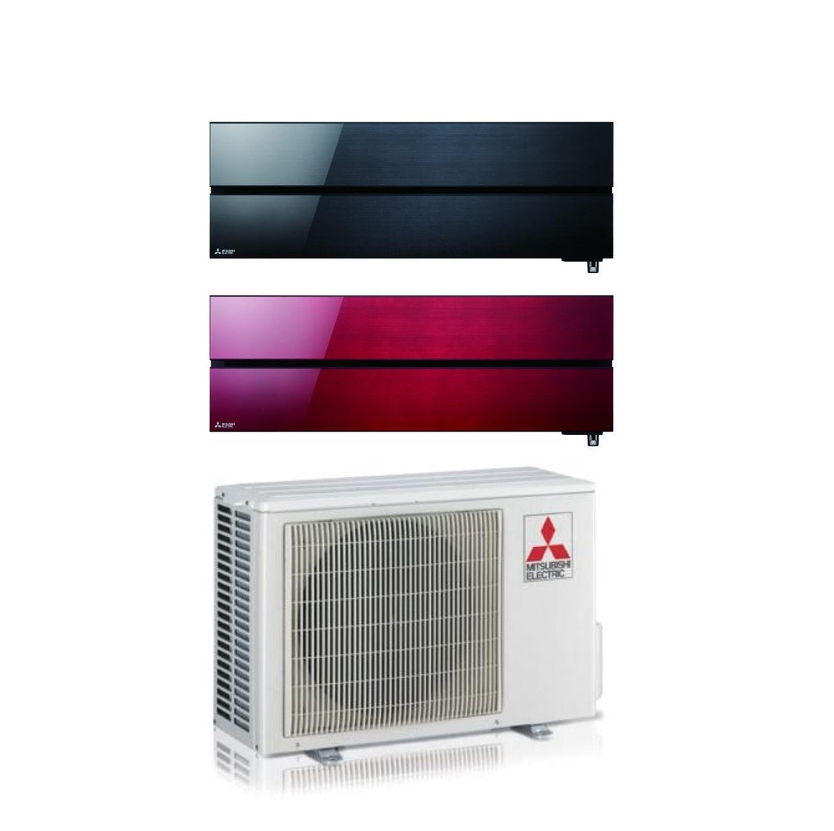 climatizzatore condizionatore mitsubishi electric dual split inverter serie kirigamine style msz ln 9_12 con mxz 2f53vf wi fi r 32 9000 onyx black _ 12000 ruby red new 2018