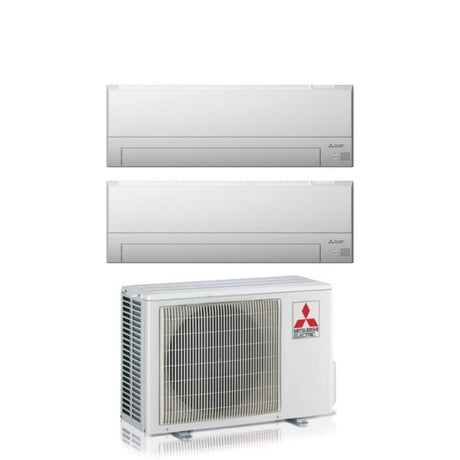 climatizzatore condizionatore mitsubishi electric dual split serie bt 7_9 con 2f53vf2 3 gas r 32 wi fi optional 7000_9000 novita