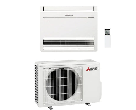 climatizzatore condizionatore mitsubishi electric inverter pavimento mfz kt 9000 btu gas r 32 wi fi optional