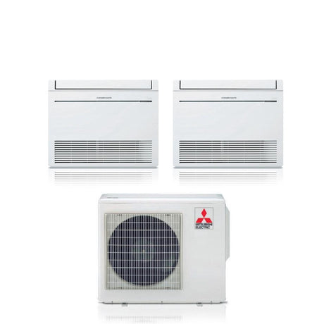 climatizzatore condizionatore mitsubishi electric pavimento dual split inverter serie mfz kt 9_12 con mxz 3f54vf r 32 wi fi optional con telecomando incluso 9000_12000
