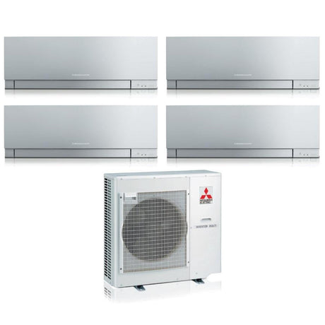 climatizzatore condizionatore mitsubishi electric quadri split inverter serie kirigamine zen silver msz ef 7_9_9_12 con mxz 4f80vf r 32 wi fi integrato colore argento 7000_9000_9000_12000 copia