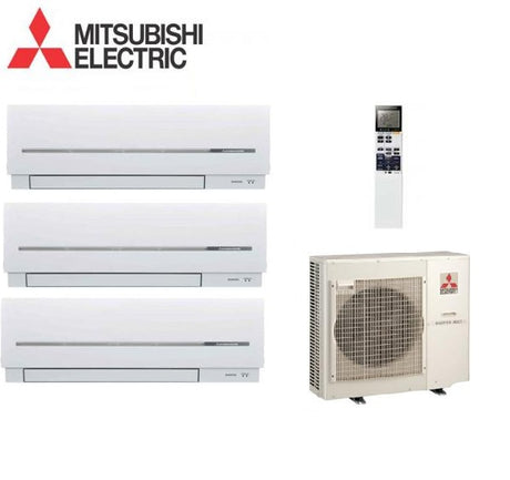 climatizzatore condizionatore mitsubishi electric trial split 12_12_12 inverter serie sf 12000_12000_12000 con mxz 3e68va new