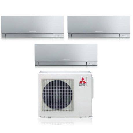 climatizzatore condizionatore mitsubishi electric trial split inverter serie kirigamine zen silver msz ef 7_12_15 con mxz 3f68vf r 32 wi fi integrato colore argento 7000_12000_15000