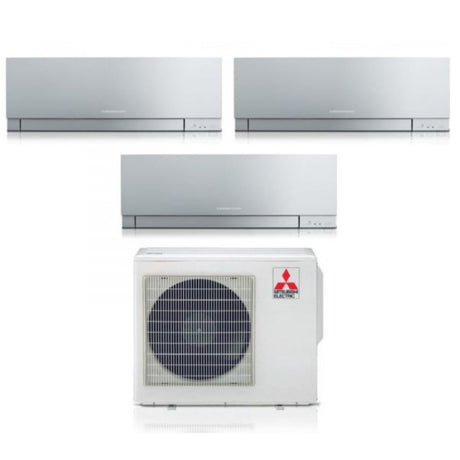climatizzatore condizionatore mitsubishi electric trial split inverter serie kirigamine zen silver msz ef 7_12_18 con mxz 3f68vf r 32 wi fi integrato colore argento 7000_12000_18000