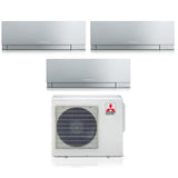 climatizzatore condizionatore mitsubishi electric trial split inverter serie kirigamine zen silver msz ef 7_9_12 con mxz 3f68vf r 32 wi fi integrato colore argento 7000_9000_12000 copia