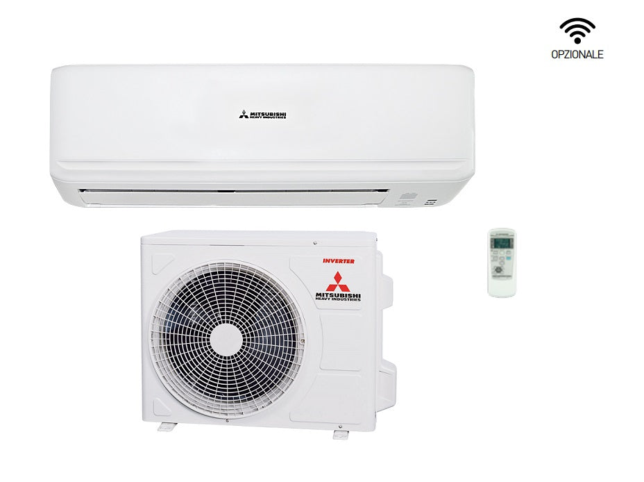 climatizzatore condizionatore mitsubishi heavy industries inverter serie kireia smart 9000 btu srk25zsp w r 32 a__ wi fi optional