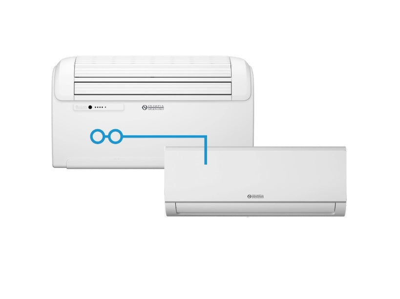 climatizzatore condizionatore olimpia splendid dual split unico twin 9000_9000 twin master 02138 _ twin wall s1 01996 9_9 senza unita esterna