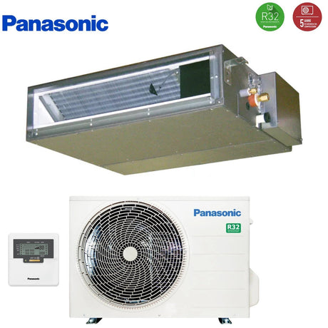 climatizzatore condizionatore panasonic canalizzato canalizzabile inverter a bassa pressione 12000 btu cs z35ud3eaw _ cu z35ubea r 32 wi fi optional classe a_ con comando a filo incluso