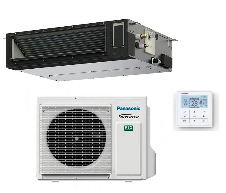 climatizzatore condizionatore panasonic canalizzato canalizzabile inverter paci nx standard 12000 btu media prevalenza s 3650pf3 _ u 36pz3e5 r 32 completo di comando cz rtc5b