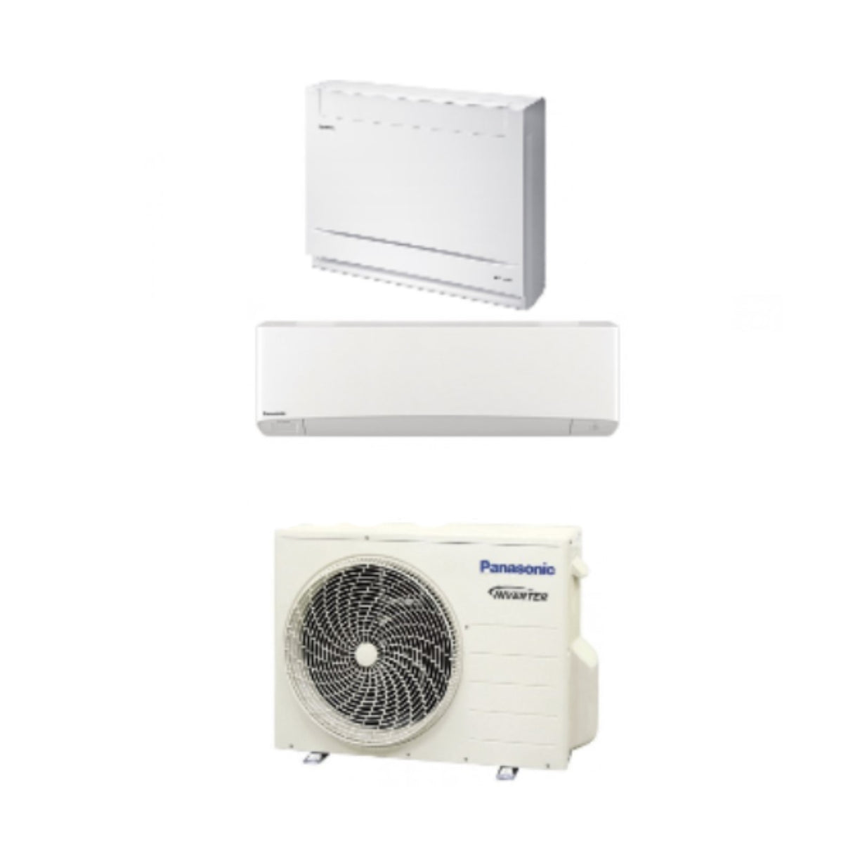 climatizzatore condizionatore panasonic dual split inverter serie etherea white 9000 btu _ console 12000 btu cs z35ufeaw con cu 2z50tbe r 32