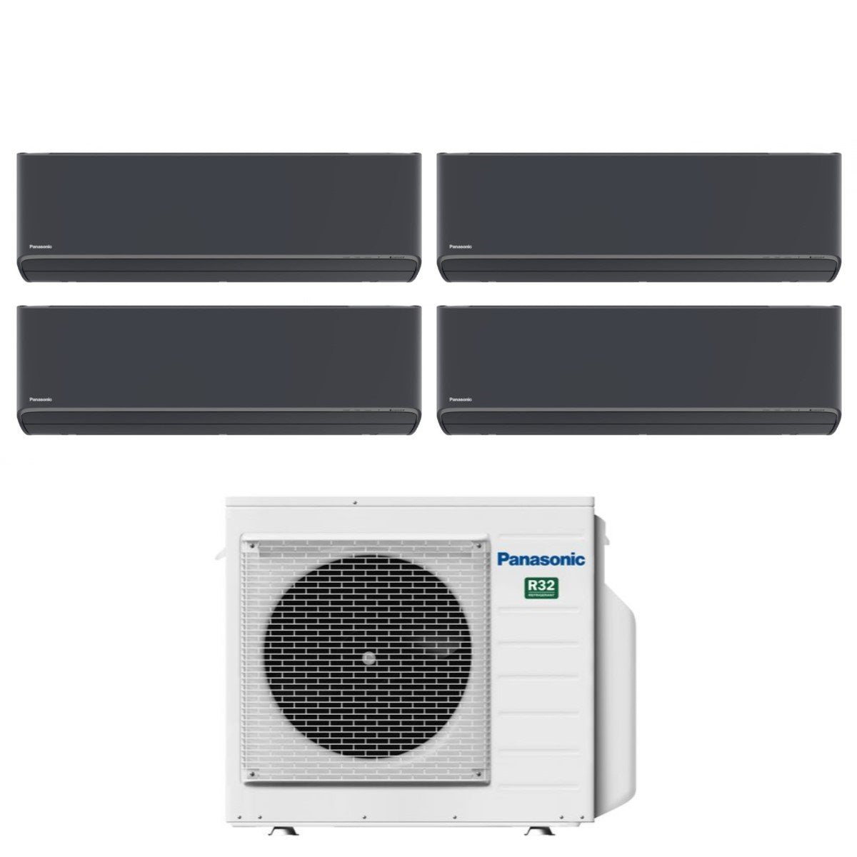 climatizzatore condizionatore panasonic quadri split inverter serie etherea dark 7_7_9_9 con cu 4z68tbe r 32 wi fi integrato colore grigio grafite 7000_7000_9000_9000