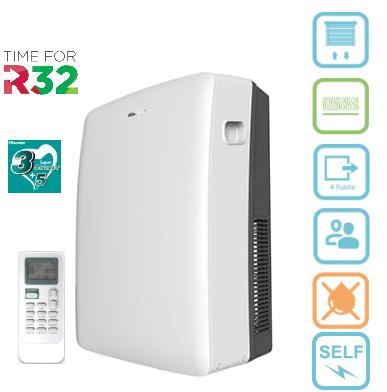 climatizzatore condizionatore portatile hisense 12000 btu ap 12cr4rf js00 r 32 classe a new 2018