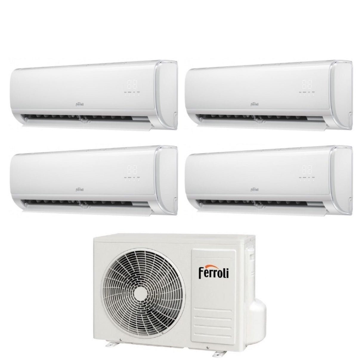climatizzatore condizionatore quadri split inverter ferroli giada m 9000_9000_9000_9000 btu con 28 4 wi fi integrato alexa e google home 9_9_9_9 novita