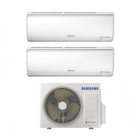 climatizzatore condizionatore samsung dual split inverter serie maldives quantum 12_12 con aj040ncj r 32 12000_12000