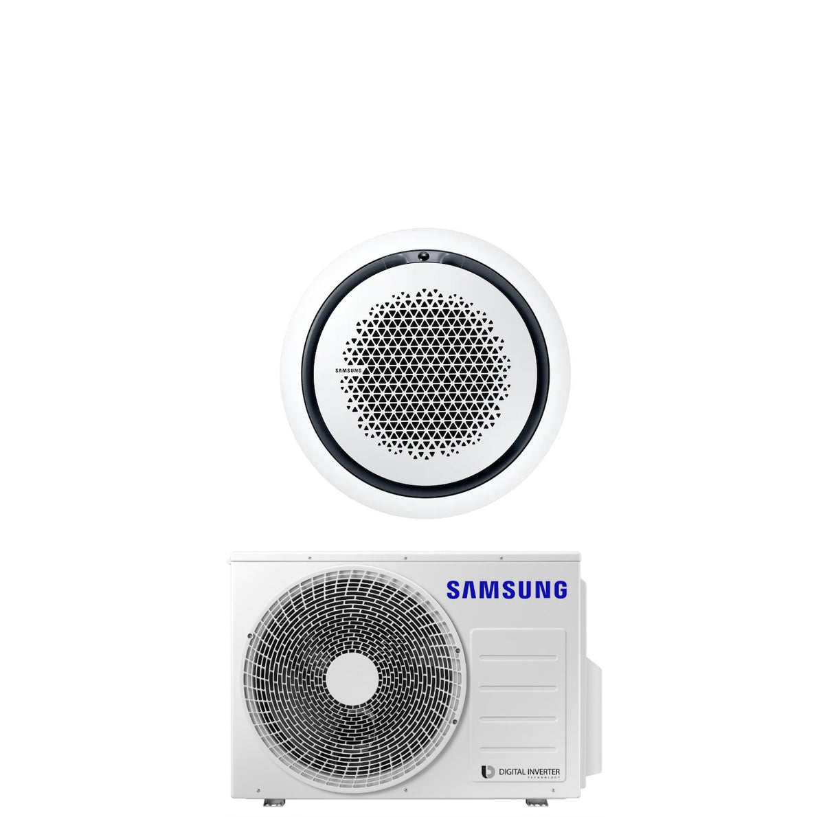 climatizzatore condizionatore samsung inverter cassetta 360 24000 btu ac071rn4pkg eu r 32 wi fi optional con comando a filo incluso vari pannelli disponibili