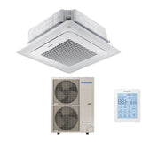 climatizzatore condizionatore samsung inverter cassetta 4 vie windfree 48000 btu ac140nn4dkh trifase con comando wireless e pannello incluso