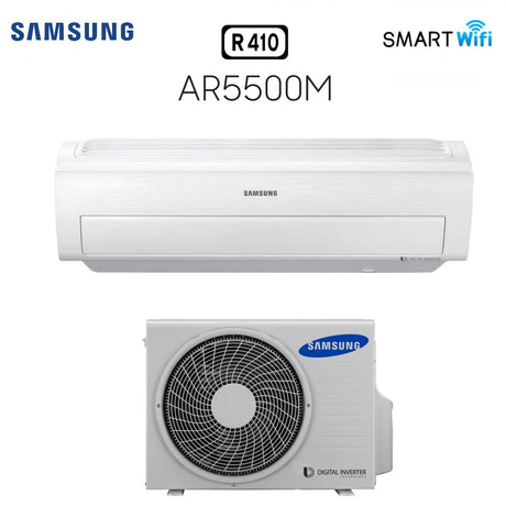 climatizzatore condizionatore samsung inverter serie ar5500m 12000 btu ar12kswnawknet smart wi fi classe a__