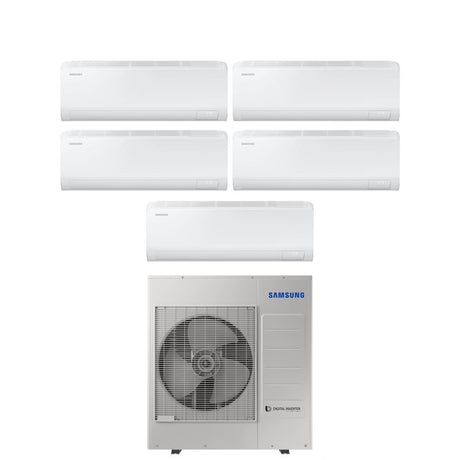 climatizzatore condizionatore samsung penta split inverter serie cebu 9_9_9_12_12 con aj100txj5kg r 32 wi fi integrato 9000_9000_9000_12000_12000 novita 17109