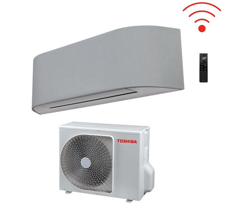 climatizzatore condizionatore toshiba inverter serie haori 10000 btu r 32 ras b10n4kvrg e wi fi integrato a___ grigio chiaro grigio scuro novita