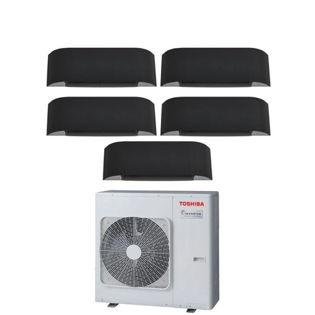 climatizzatore condizionatore toshiba penta split inverter serie haori 10_10_13_13_13 9_9_12_12_12 ras 5m34u2avg e r 32 wi fi integrato 10000_10000_13000_13000_13000 9000_9000_12000_12000_12000 grigio scuro