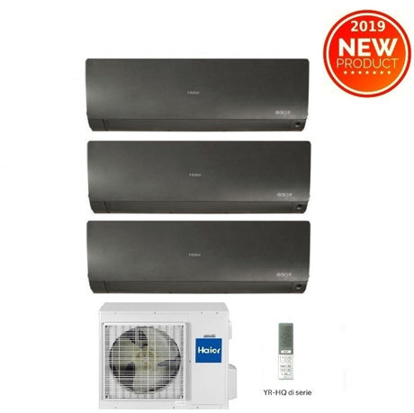 climatizzatore condizionatore trial split inverter haier serie flexis black 7000_9000_12000 btu con 3u55s2sr2fa r 32 wi fi 7_9_12 novita