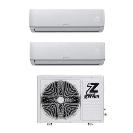 climatizzatore condizionatore zephir dual split inverter serie zda 9_12 r 32 classe a__ a_ 9000_12000 novita