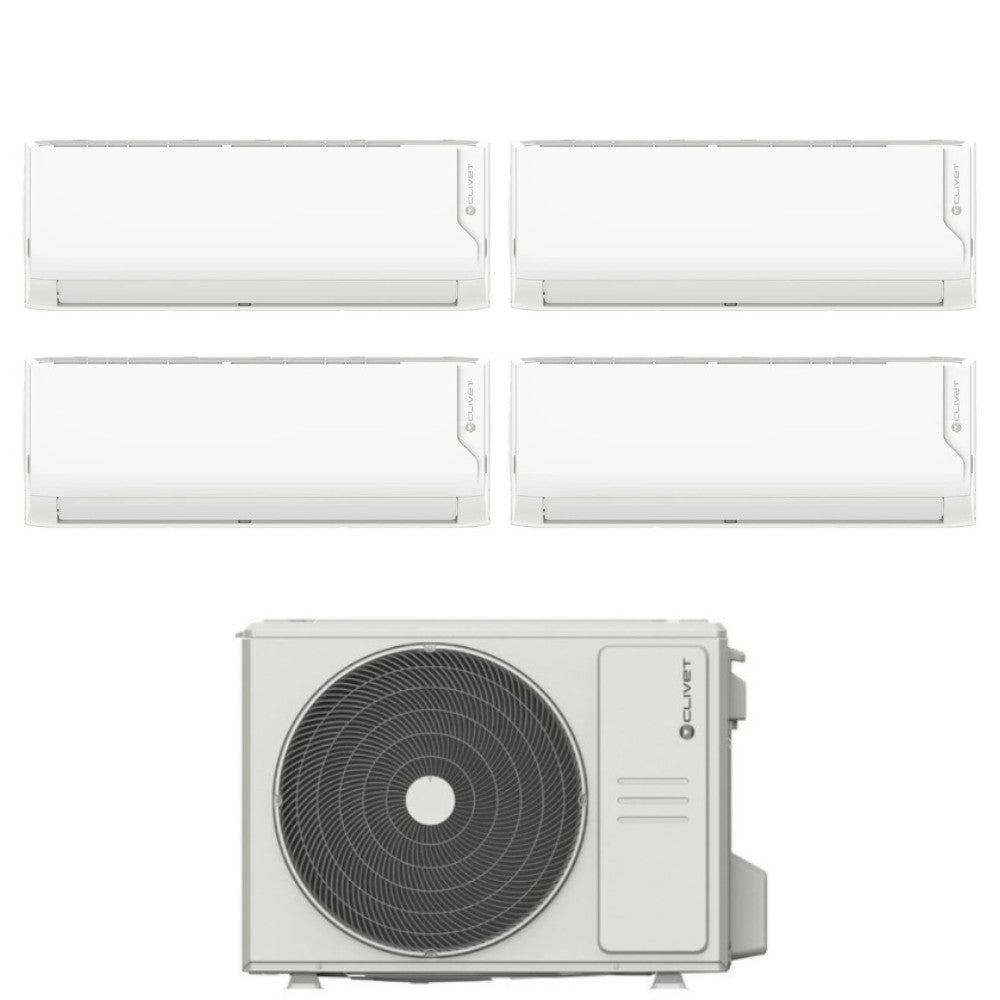 clivet condizionatore quadri split clivet cristallo2 9999 con mu2 y 82m r 32 wi fi integrato