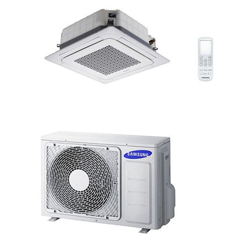condizionatore climatizzatore monosplit samsung mini cassetta a 4 vie ac035fbndeh eu 12000 btu con comando wireless 4436