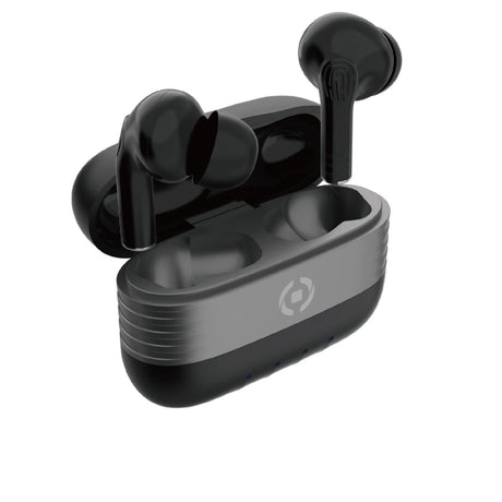 cuffie auricolari buetooth celly slim1 colore bianco custodia di ricarica rigida usb c copia