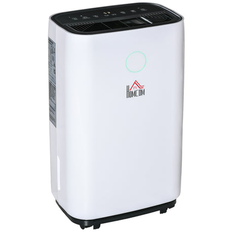 easycomfort deumidificatore da 25l 3 modalita e 2 velocita timer 24h design silenzioso 33.5x23x57cm bianco