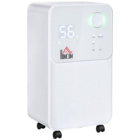 easycomfort deumidificatore portatile da 16l 4 modalita e 2 velocita timer 24h 28x20x50.5cm bianco