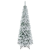 easycomfort easycomfort albero di natale innevato 180cm con 523 rami e base in acciaio per interni