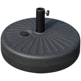 easycomfort easycomfort base per ombrellone da giardino con palo centrale 3 8cm e 4 8cm hdpe nero