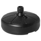 easycomfort easycomfort base per ombrellone rotonda in plastica riempibile con acqua e sabbia per pali da 38 mm 38 cm nero