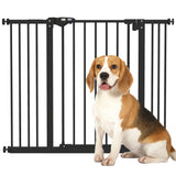 easycomfort easycomfort cancellino per cani a 2 estensioni con larghezza regolabile fino a 100 cm e chiusura automatica nero