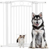 easycomfort easycomfort cancellino per cani regolabile da 76 104 cm cancelletto alto 106 cm con 2 estensioni bianco
