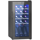 easycomfort easycomfort cantinetta vino frigo per 15 bottiglie capacita 44l con controllo temperatura e ripiani regolabili nero