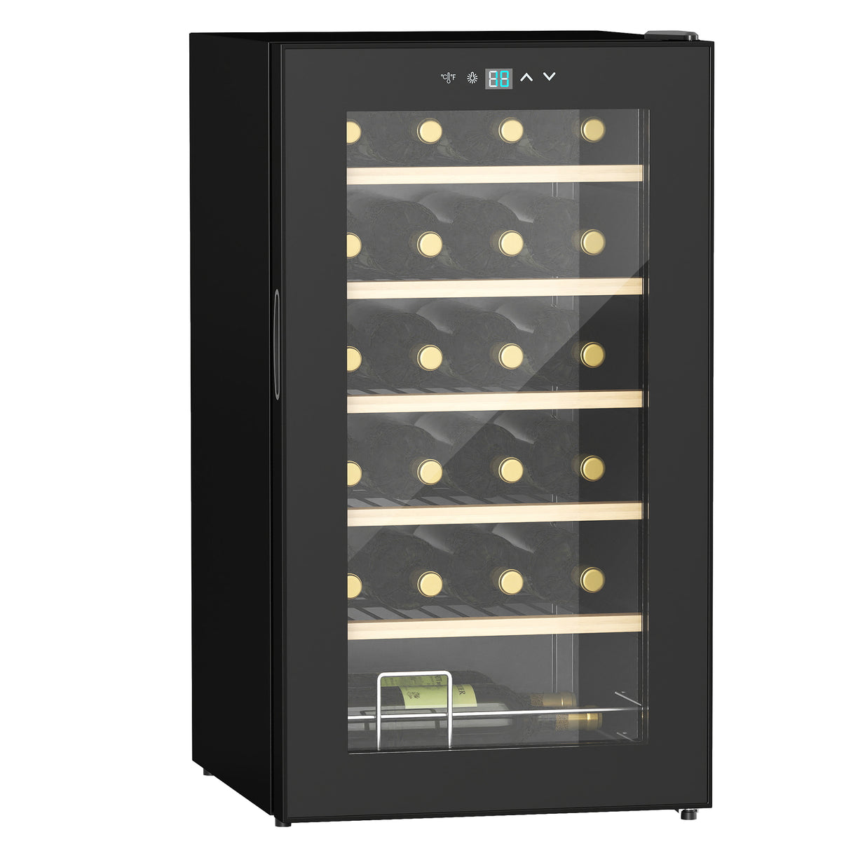 easycomfort easycomfort cantinetta vino frigo per 24 bottiglie capacita 65l controllo temperatura e ripiani estraibili nero