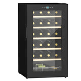 easycomfort easycomfort cantinetta vino frigo per 24 bottiglie capacita 65l controllo temperatura e ripiani estraibili nero