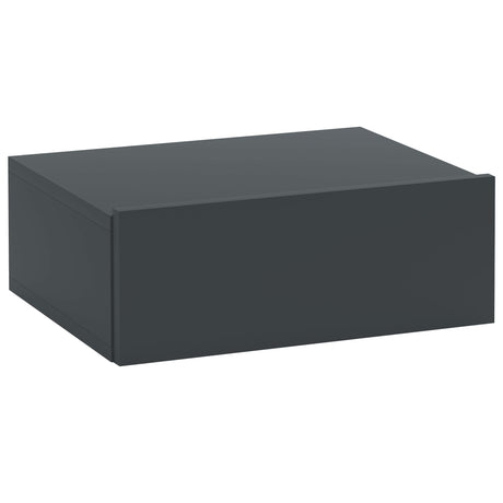 easycomfort easycomfort comodino sospeso moderno con cassetto in legno 40x30x15 cm nero
