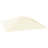 easycomfort easycomfort copertura per gazebo 3x3 m da giardino con 8 fori di drenaggio in tessuto oxford 600d bianco crema