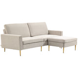 easycomfort easycomfort divano letto 3 posti in tessuto con poggiapiedi e schienale a 5 reclinazioni 213x91x83cm crema