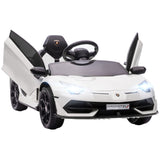 easycomfort easycomfort macchina elettrica per bambini a 12v licenza lamborghini con clacson e telecomando auto musica integrata e luci bianca