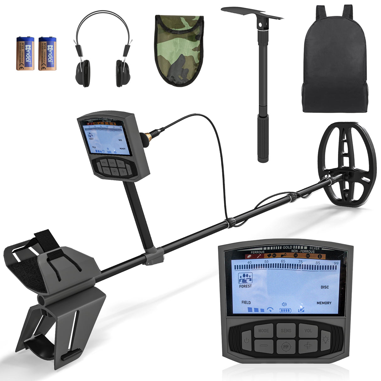 easycomfort easycomfort metal detector professionale con 5 modalita impermeabile ip68 e display lcd retroilluminato