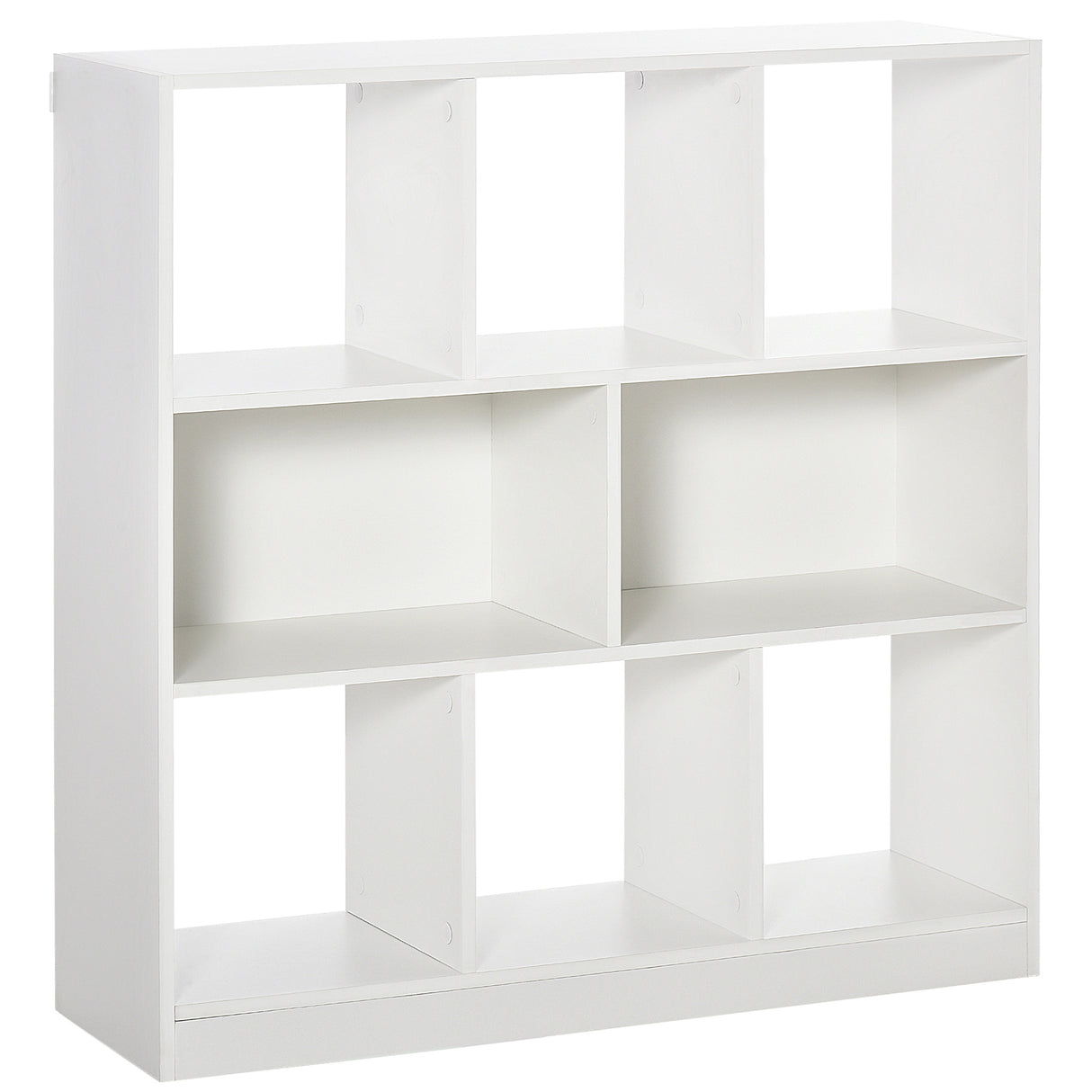 easycomfort easycomfort mobile libreria portaoggetti a 3 livelli e 8 ripiani totali in mdf 97 5x30x100 cm bianco