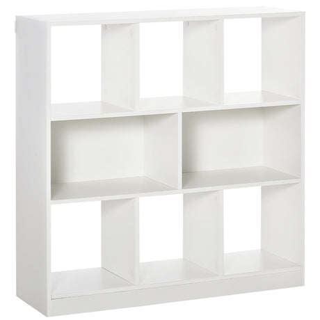 easycomfort easycomfort mobile libreria portaoggetti a 3 livelli e 8 ripiani totali in mdf 97 5x30x100 cm bianco