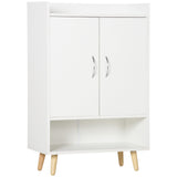 easycomfort easycomfort mobile scarpiera salvaspazio in legno bianco con ripiano aperto armadio scarpiera di design per ingresso 60x30x92cm ean 8054144133782
