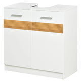 easycomfort easycomfort mobile sotto lavabo bagno mobiletto bagno sottolavandino con antine in legno 60x30x60 5cm bianco